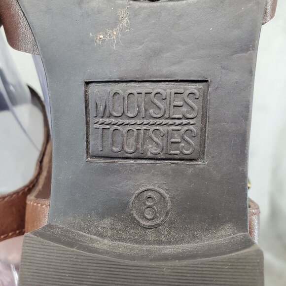 Mootsies Tootsies Shoes Womens Size 8 Brown Leather Fisherman Sandals - Picture 8 of 10